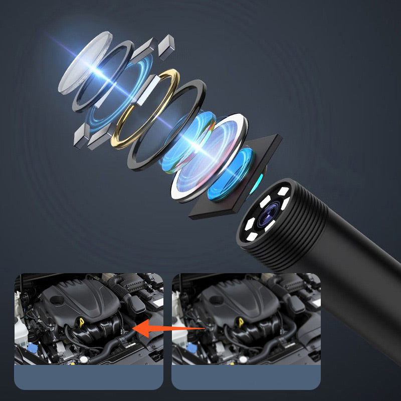 Waterproof Borescope Camera with Adjustable Light