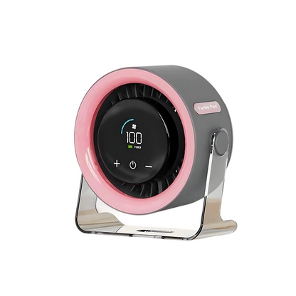 💥100-Speed Mini Desk Fan with Digital Display