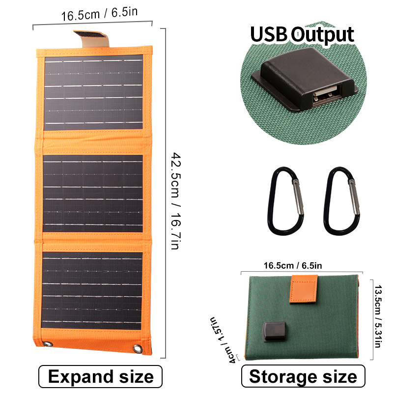 💝Portable Solar Panel with USB Charging