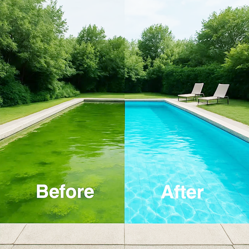 💧Swimming Pool Purifying Liquid – Crystal Clear Water, Zero Hassle! ✨Say goodbye to green water & harsh chemicals – just pure, fresh swimming every time.