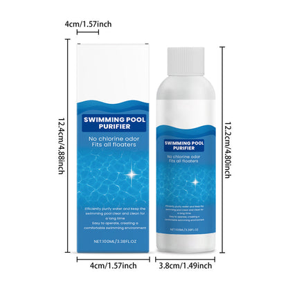 💧Swimming Pool Purifying Liquid – Crystal Clear Water, Zero Hassle! ✨Say goodbye to green water & harsh chemicals – just pure, fresh swimming every time.