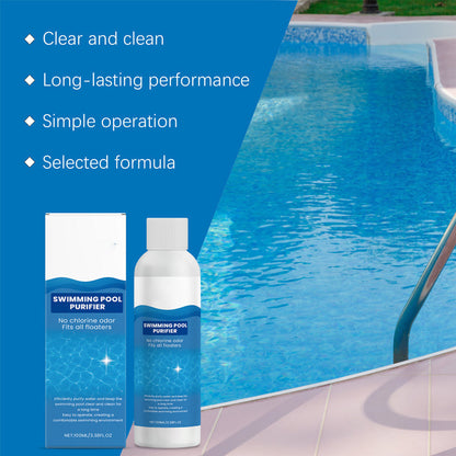 💧Swimming Pool Purifying Liquid – Crystal Clear Water, Zero Hassle! ✨Say goodbye to green water & harsh chemicals – just pure, fresh swimming every time.