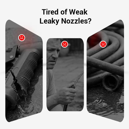💦🚿 High-pressure water gun – 3 interchangeable nozzles, durable aluminium alloy & powerful