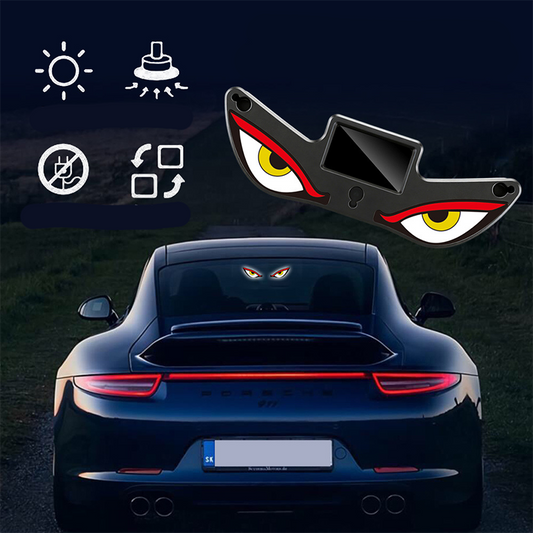 🌟Solar Powered Devil's Eye LED Car Warning Light: Shine In Style