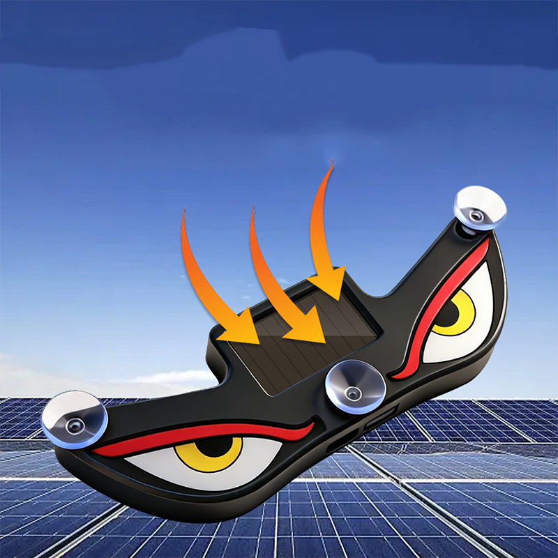 🌟Solar Powered Devil's Eye LED Car Warning Light: Shine In Style