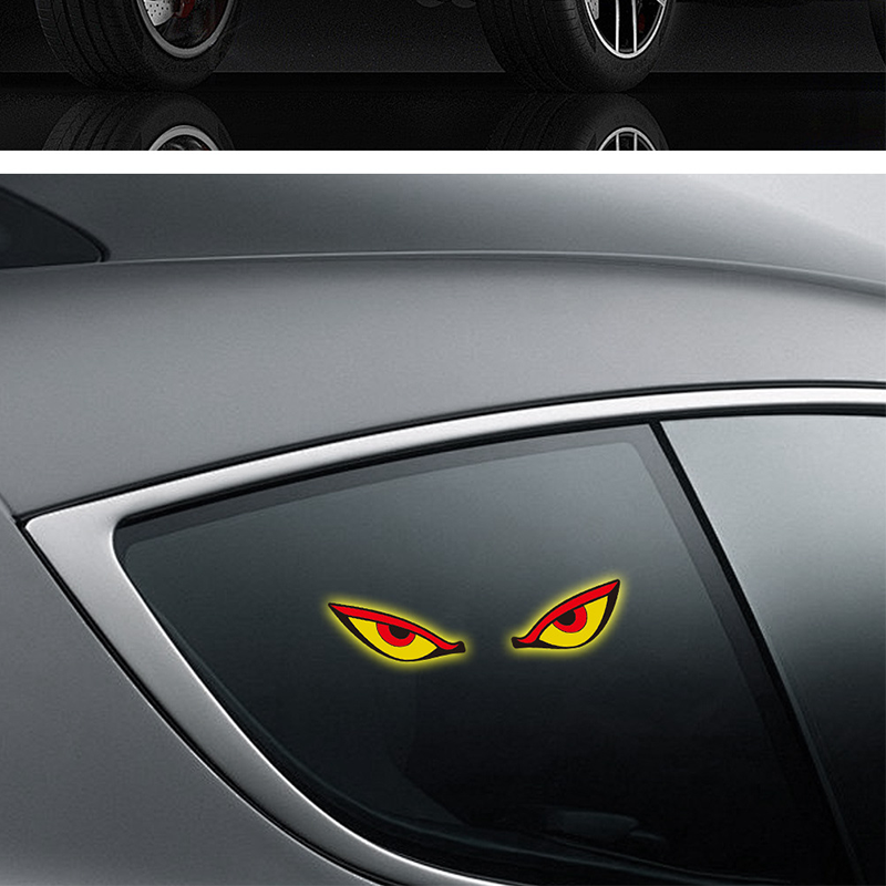 🌟Solar Powered Devil's Eye LED Car Warning Light: Shine In Style