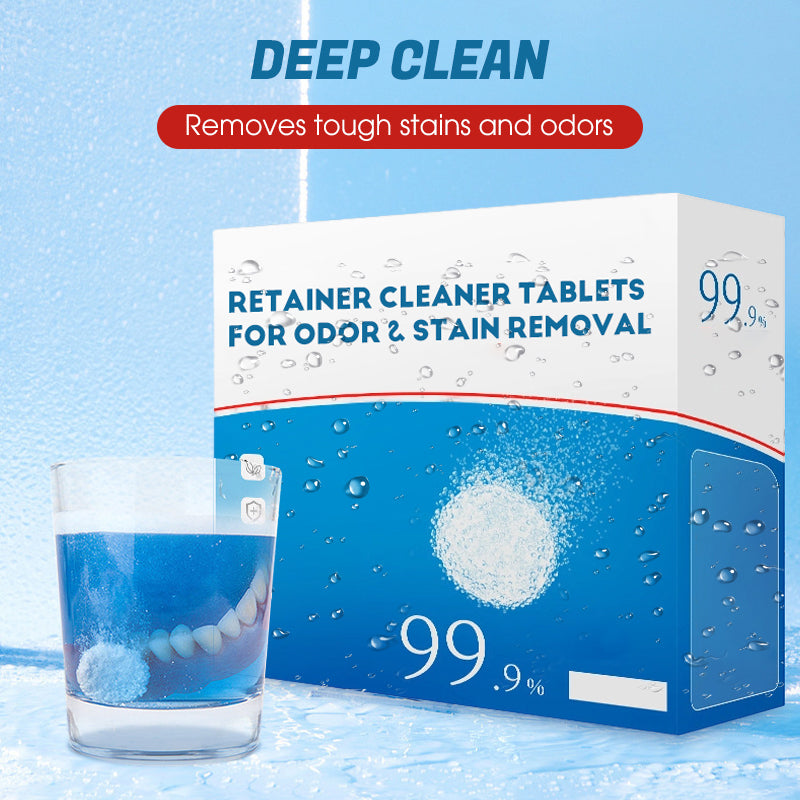 Retainer Cleaner Tablets for Odor & Stain Removal