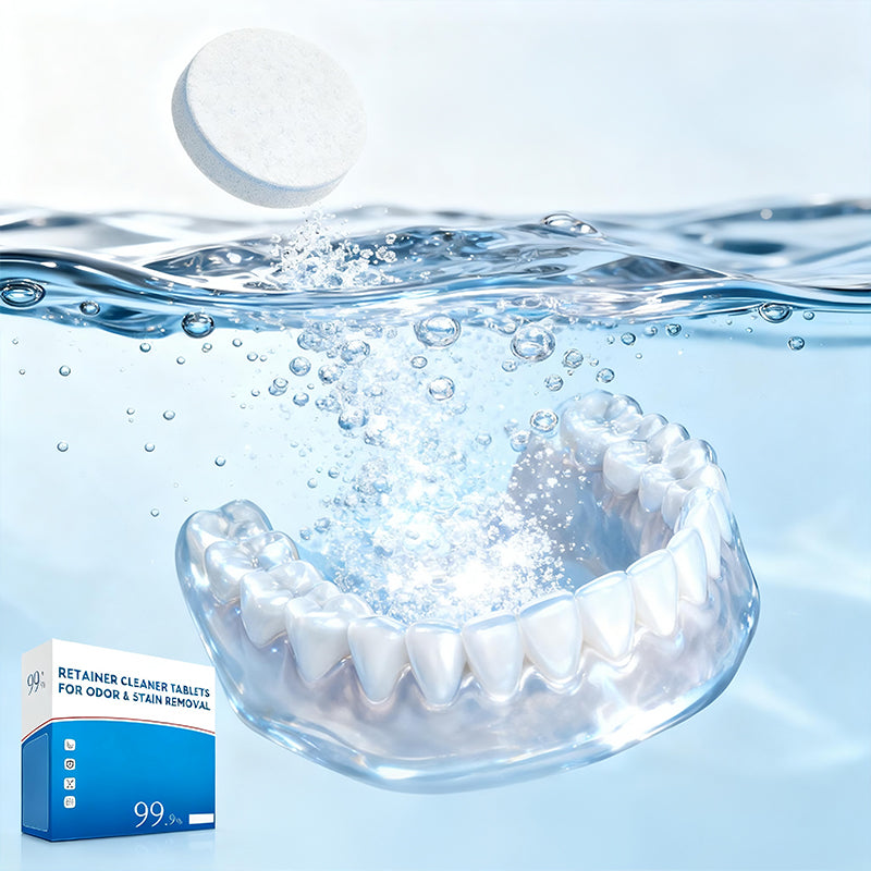 Retainer Cleaner Tablets for Odor & Stain Removal