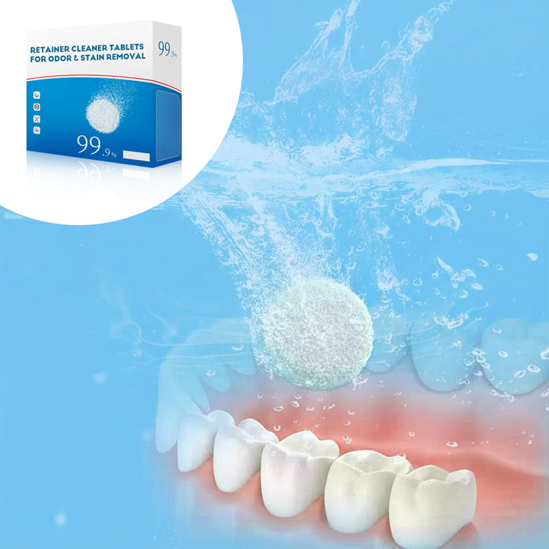 Retainer Cleaner Tablets for Odor & Stain Removal
