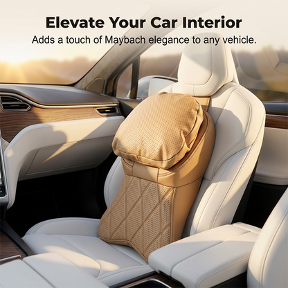 Aviation-Grade PU Leather Car Headrest