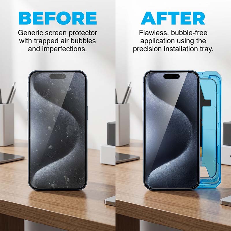 ✨BUY 1 GET 1 FREE📱Dust-Free Auto-Align Screen Protector Kit