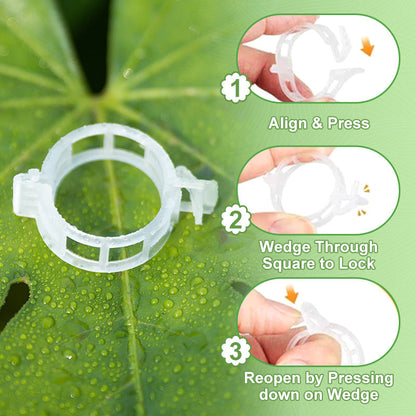 🌱Clips For Climbing Plants – Plastic tomato ties and plant fasteners