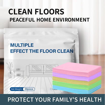 🌿30-Pieces Multi-Effect Floor Cleaning Sheets – Powerful Stain Removal & Fresh Scent
