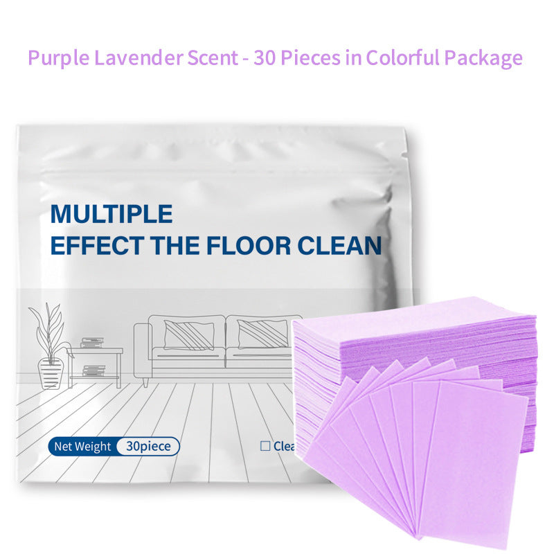 🌿30-Pieces Multi-Effect Floor Cleaning Sheets – Powerful Stain Removal & Fresh Scent