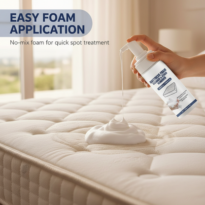 🛏️🧼 Multi-Surface Mattress Foam Cleaner – No-Rinse Stain Removal, Odor Elimination, and Antibacterial Protection✨✅