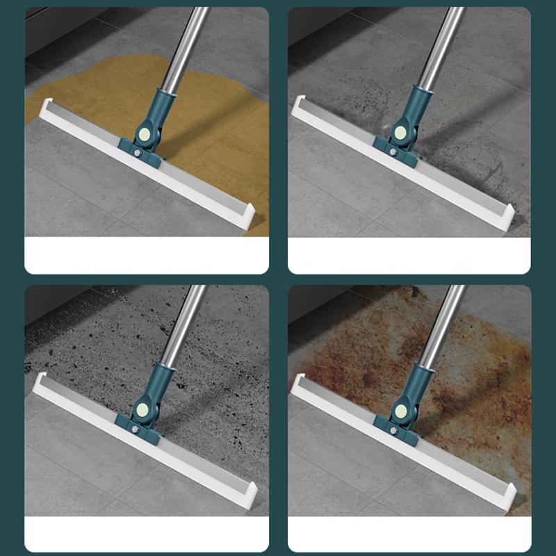 🥳Floor Sweeper Multi-surface Extendable Squeegee Reusable Tapered Edge for Precise Cleaning - Captures Dust, Dirt & Pet Hair Ideal for Smooth Floors, Carpets, Windows & Showers