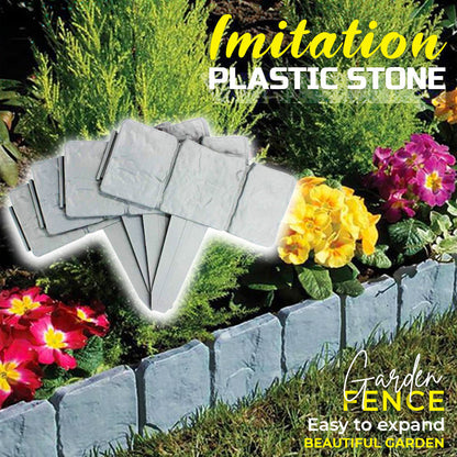 🌿✨Imitation Stone Garden Fence – Realistic Look, Easy Install & Expandable Design