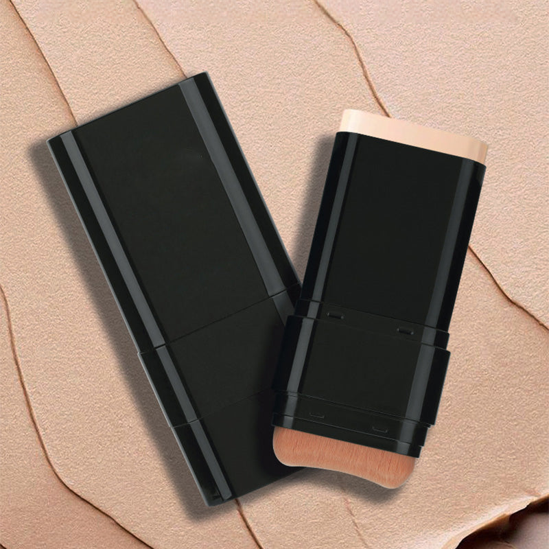 💄2-in-1 Foundation Stick with Brush – Creamy Texture, Full Coverage & Easy Application for a Flawless Finish 💁‍♀️