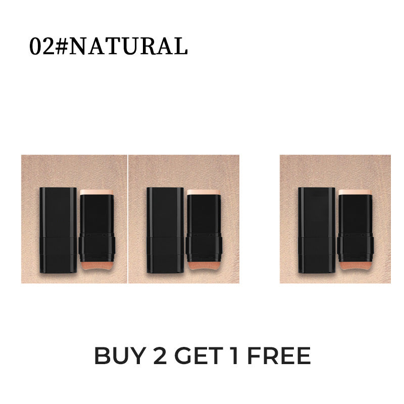 💄2-in-1 Foundation Stick with Brush – Creamy Texture, Full Coverage & Easy Application for a Flawless Finish 💁‍♀️