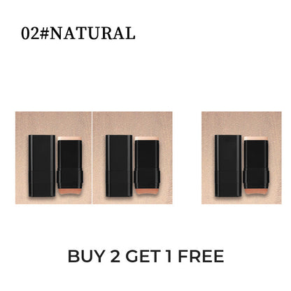 💄2-in-1 Foundation Stick with Brush – Creamy Texture, Full Coverage & Easy Application for a Flawless Finish 💁‍♀️