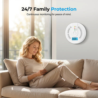 High-Sensitivity CO Alarm with LCD Screen