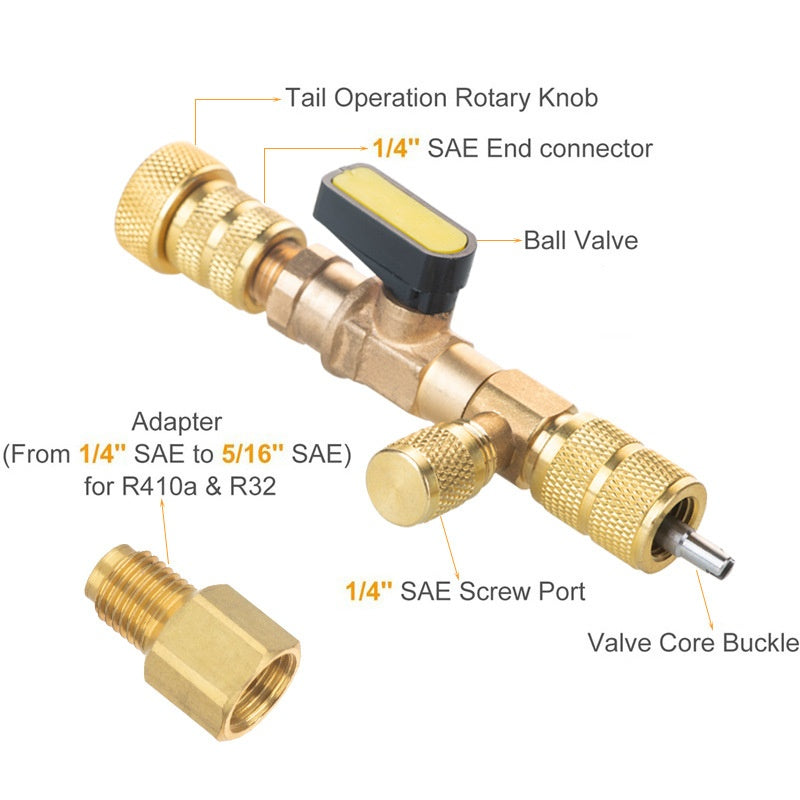 🧰Home & Auto AC Valve Core Remover Installer Tool
