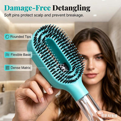 Anti-Static Hair Brush with Built-in Sprayer