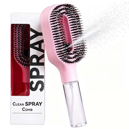Anti-Static Hair Brush with Built-in Sprayer