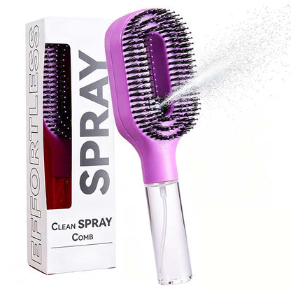 Anti-Static Hair Brush with Built-in Sprayer