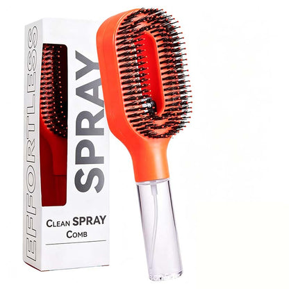 Anti-Static Hair Brush with Built-in Sprayer