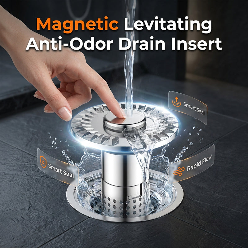Levitating Anti-Odor Drain Insert