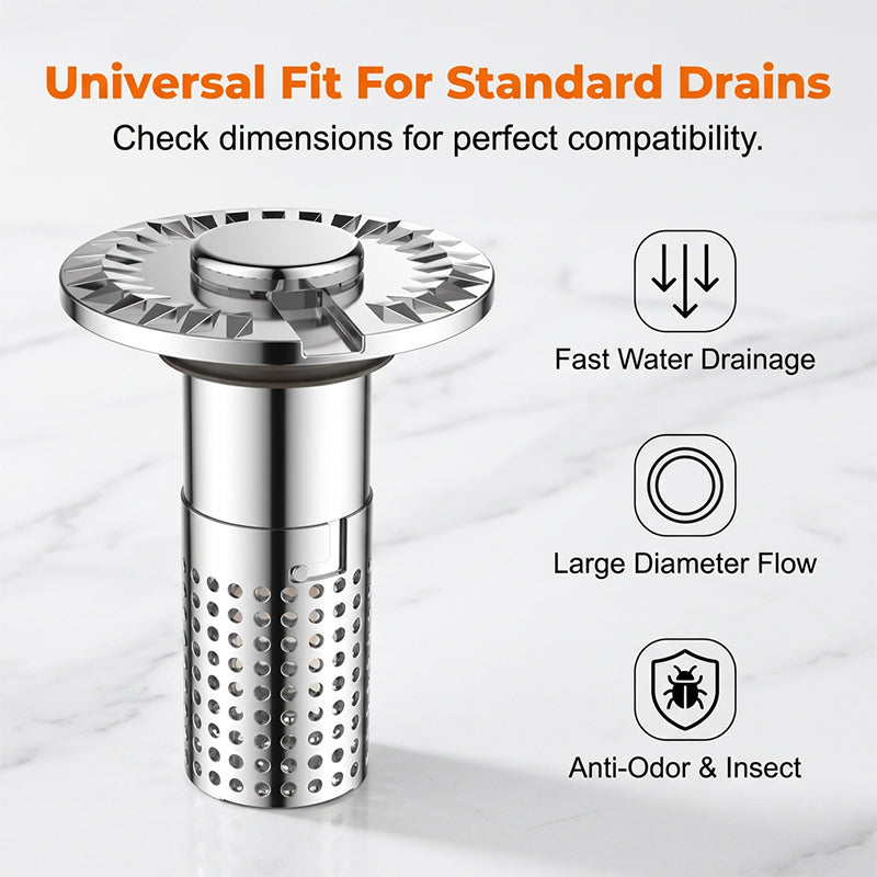 Levitating Anti-Odor Drain Insert