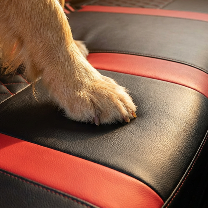 🎉9-Piece Quilted Faux Leather Seat Covers – Car Interior Accessory