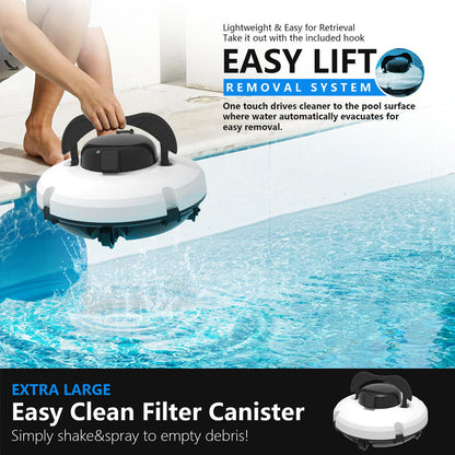 🤖 Pool Cleaning Robot – Cordless, Powerful, Smart & Effortless Cleaning