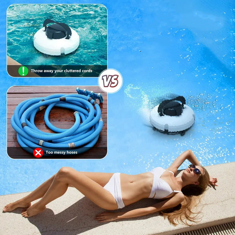 🤖 Pool Cleaning Robot – Cordless, Powerful, Smart & Effortless Cleaning