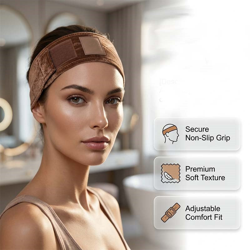 💐50% OFF! Adjustable Velvet Wig Grip Headband – No More Slipping, All-Day Hold 🧷✨【Limited Offer】