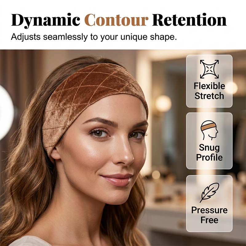 💐50% OFF! Adjustable Velvet Wig Grip Headband – No More Slipping, All-Day Hold 🧷✨【Limited Offer】