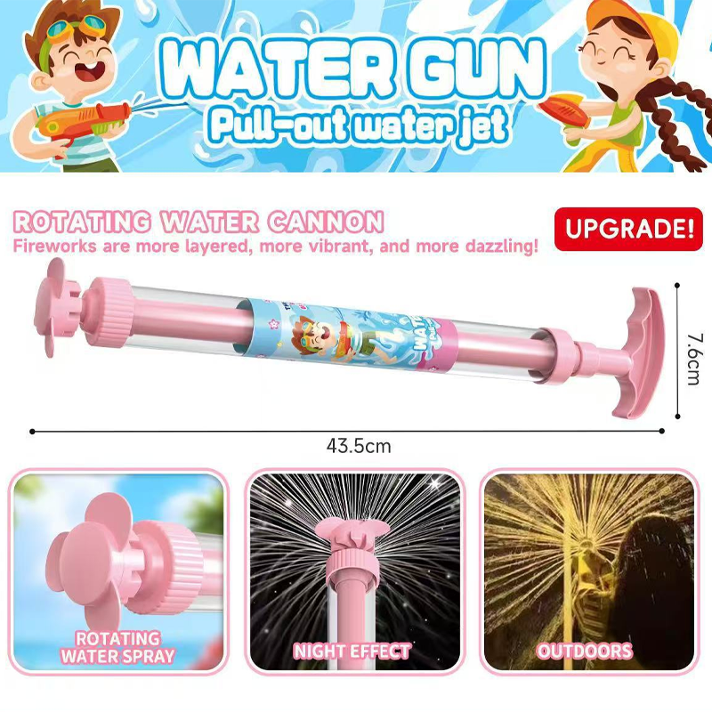 🌈 Bright rainbow LED water pistol | Summer fun that bursts into life as if by magic!