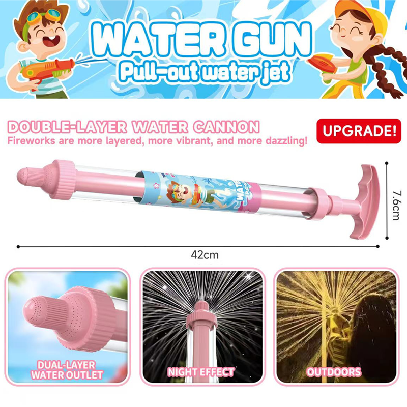 🌈 Bright rainbow LED water pistol | Summer fun that bursts into life as if by magic!