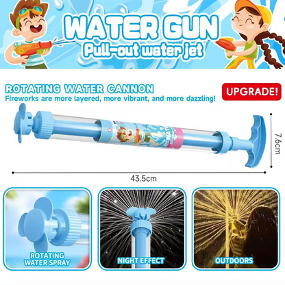 🌈 Bright rainbow LED water pistol | Summer fun that bursts into life as if by magic!