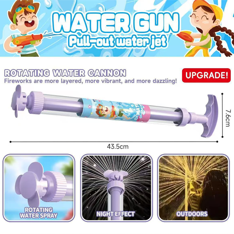 🌈 Bright rainbow LED water pistol | Summer fun that bursts into life as if by magic!