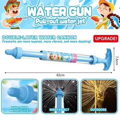 🌈 Bright rainbow LED water pistol | Summer fun that bursts into life as if by magic!