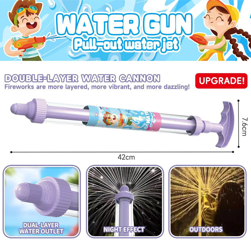 🌈 Bright rainbow LED water pistol | Summer fun that bursts into life as if by magic!