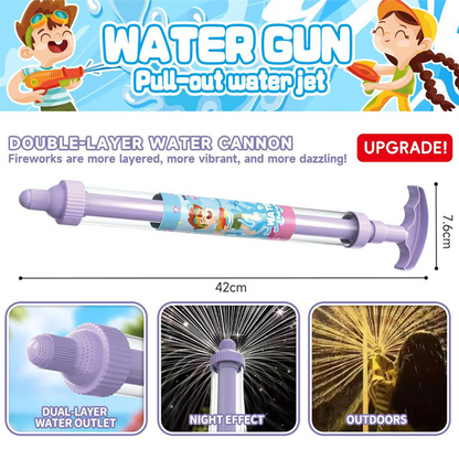 🌈 Bright rainbow LED water pistol | Summer fun that bursts into life as if by magic!