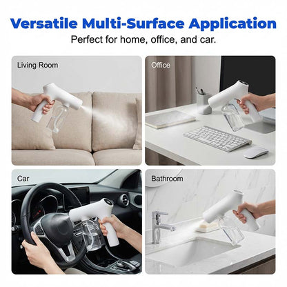 🦠 50% OFF NOW! 🚫 Cordless Nano Atomizer – Touchless Disinfecting, Blue Light – For Home, Office & Car 🏠