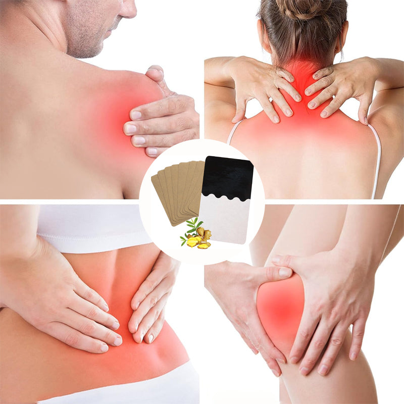 ⏰Ginger Pain Relief Patches – Natural Heat Therapy for Aches & Stiffness | Stick It Where It Hurts!