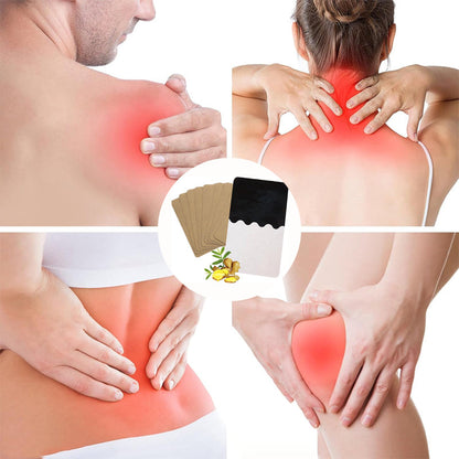 ⏰Ginger Pain Relief Patches – Natural Heat Therapy for Aches & Stiffness | Stick It Where It Hurts!