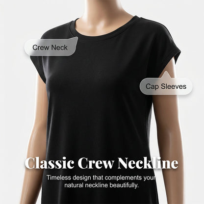 👗 50% OFF NOW! 🛍️ Women's Casual Short Sleeve T-Shirt Dress – Soft, Breathable & Pockets Included