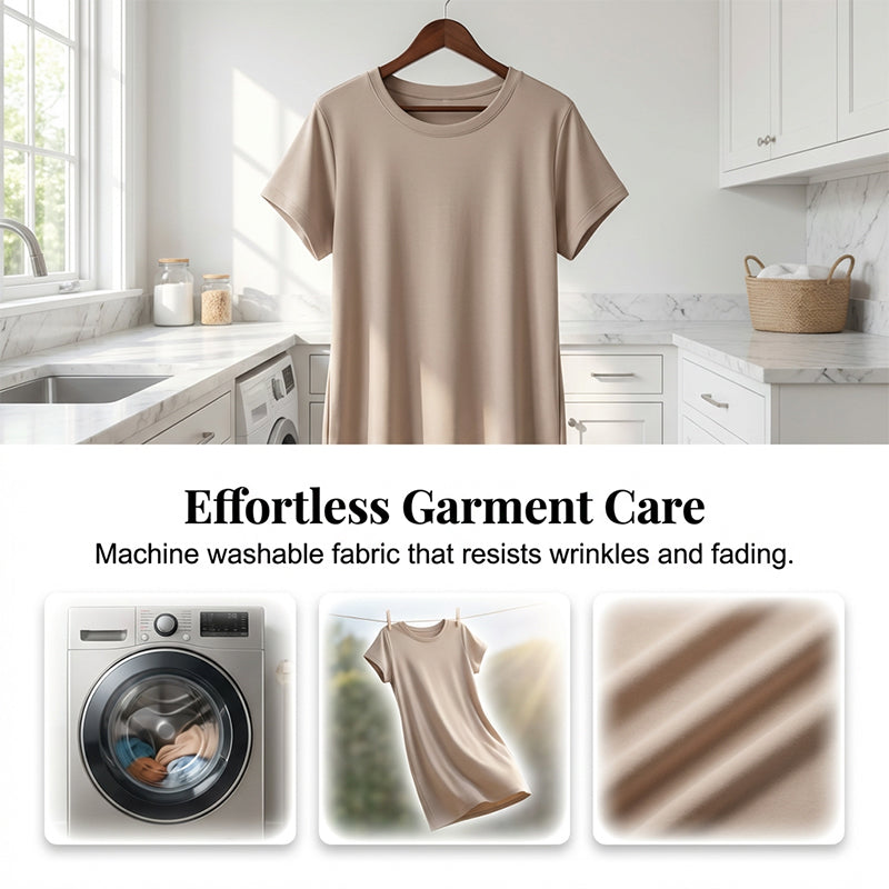 👗 50% OFF NOW! 🛍️ Women's Casual Short Sleeve T-Shirt Dress – Soft, Breathable & Pockets Included