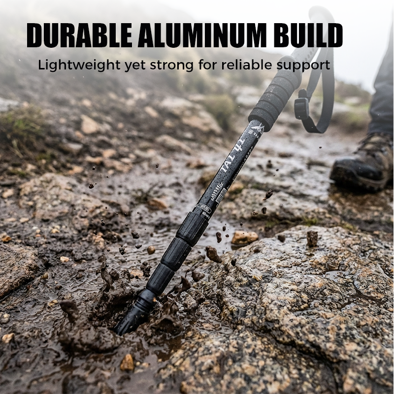 ⛰️✨ Adjustable Aluminum Alloy Trekking Pole – Durable, Shock-Absorbing, Lightweight